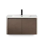 Lomis BS03金絲楠懸浮浴室櫃白底商品圖